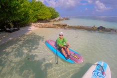 Maldives vacation - paddleboard