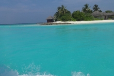 Small island of Maldives