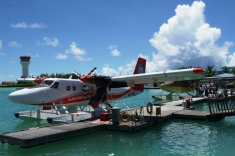 Maldives vacation - seaplane view