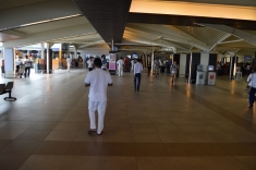 The airport hall