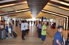 The airport hall