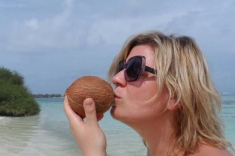 Eva Kalman and coconut