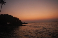 Maldives, Huraa, sunset