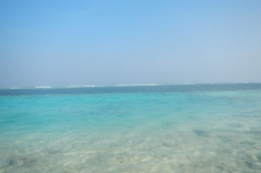 Maldives, Huraa, bikini beach view