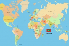 Maldives map