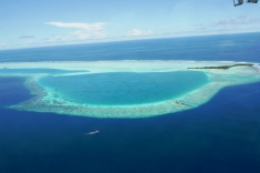 Maldives vacation - seaplane view