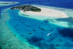 Maldives vacation - seaplane view